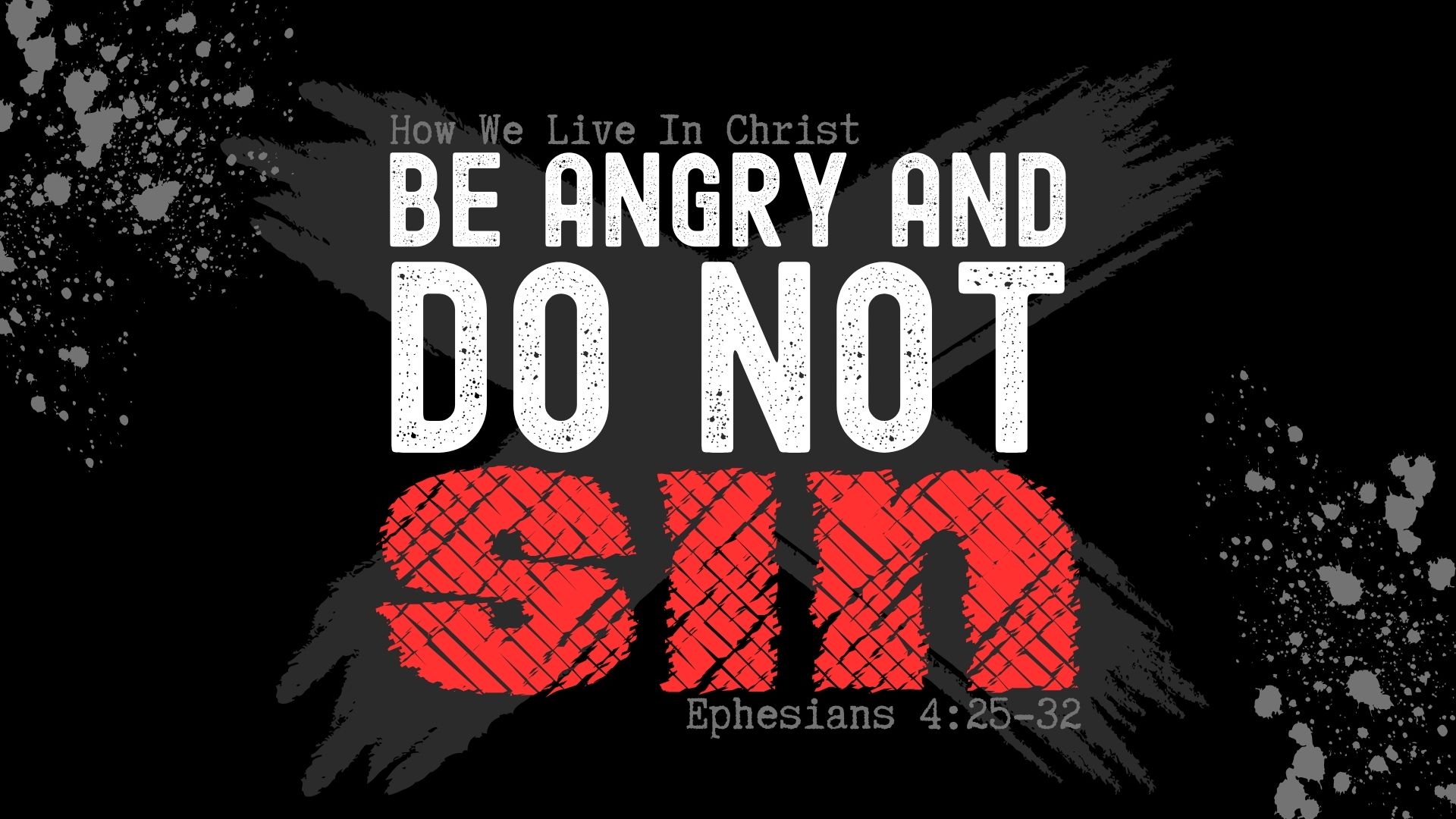 How We Live In Christ – Be Angry And Do Not Sin