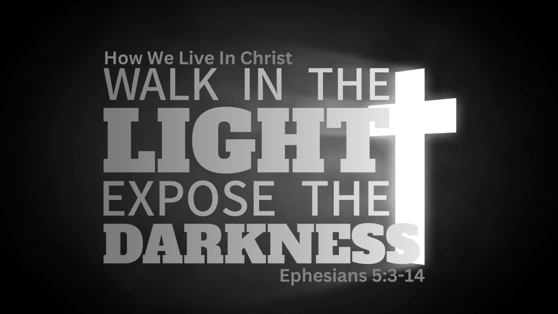 How We Live In Christ – Walk In The Light Expose The Darkness