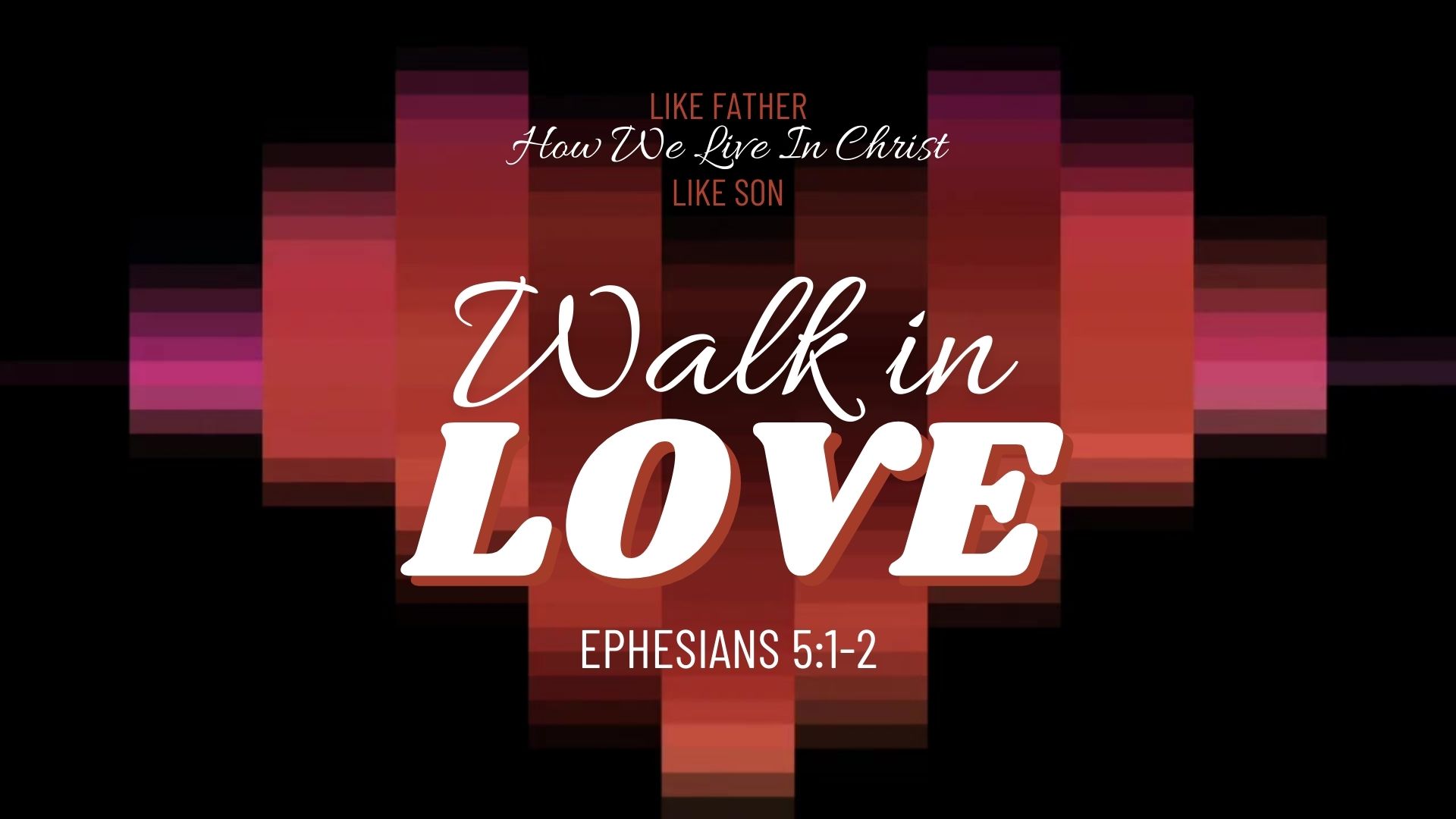 How We Live In Christ – Walk In Love